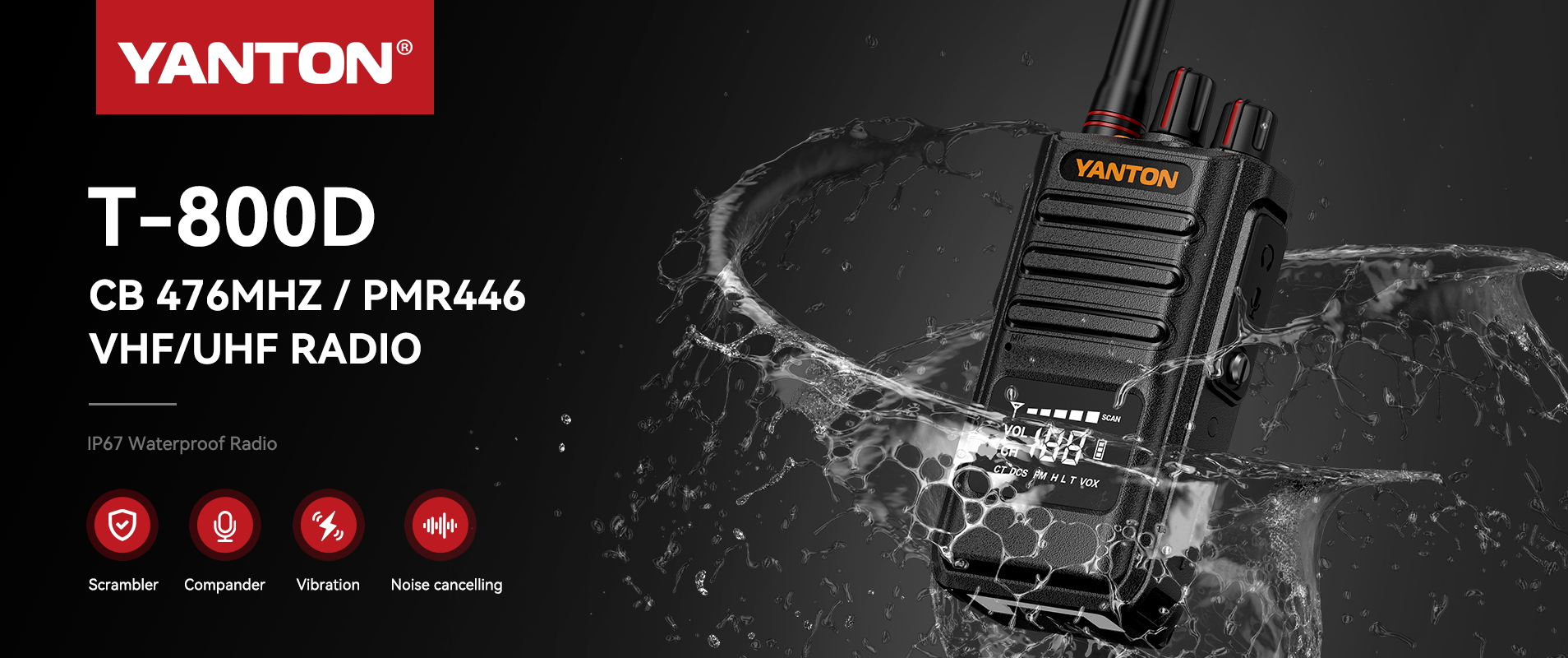 Powerful Long Range 199 Channels Walkie Talkie Portable Radio