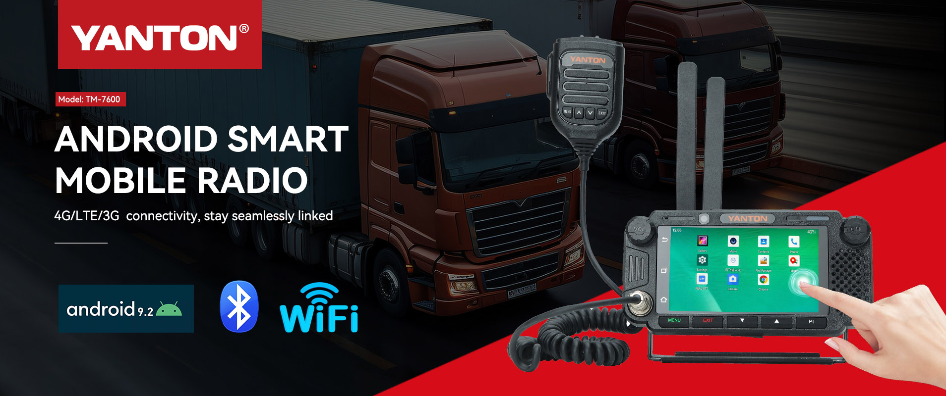 Android 4G PTT PoC Mobile Radio WiFi Smartphone Vehicle Car Radio