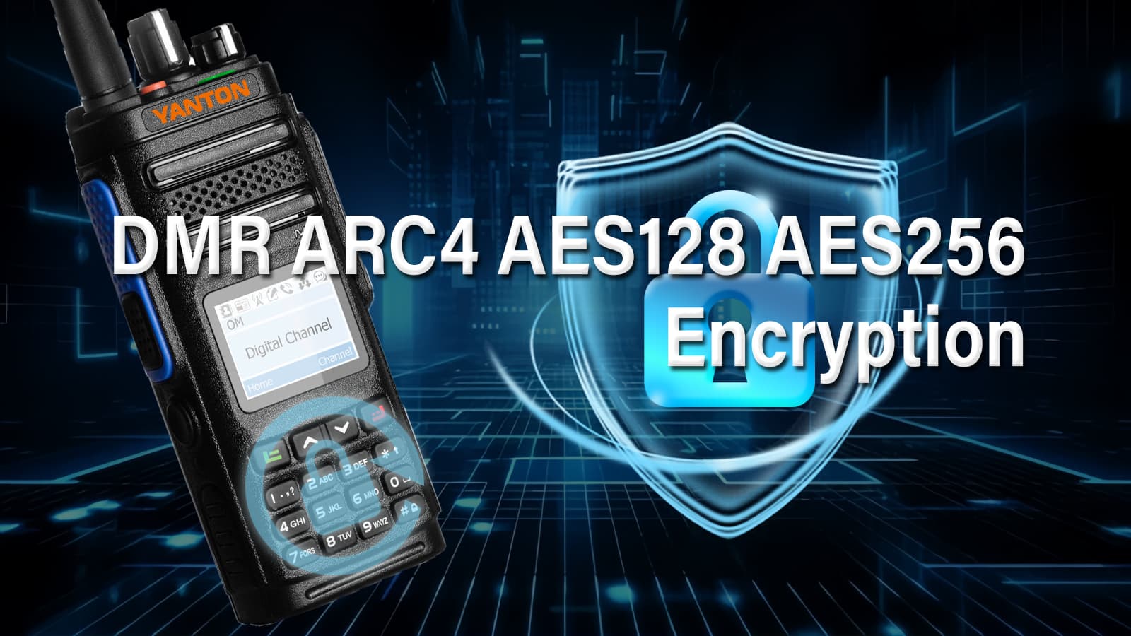 تشفير DMR ARC4 AES128 AES256
